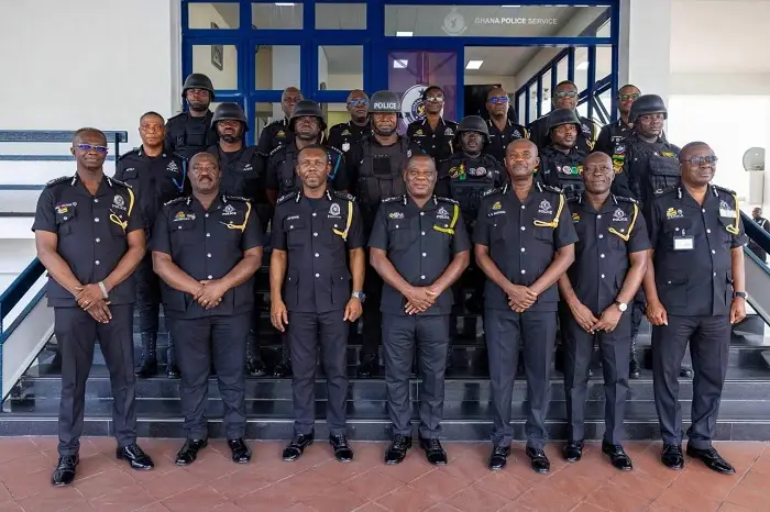 IGP promotes Police Officers for exceptional performance in Tema