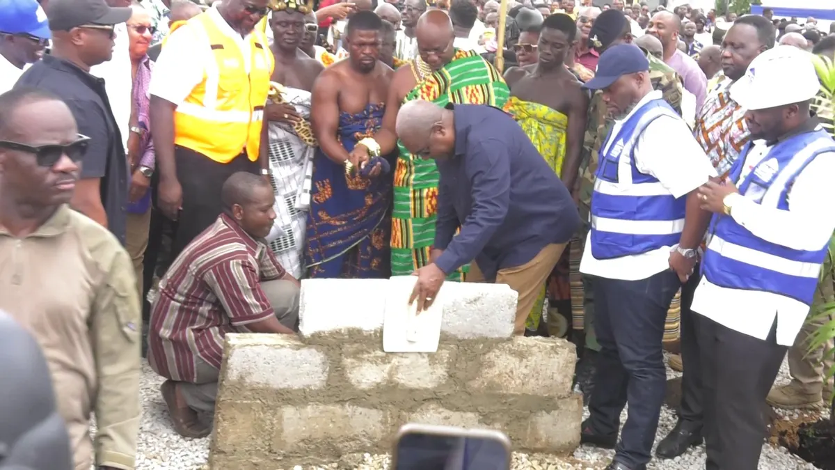 President Mahama cuts sod for over 1,000-unit Green City Housing Project in Ashanti Region