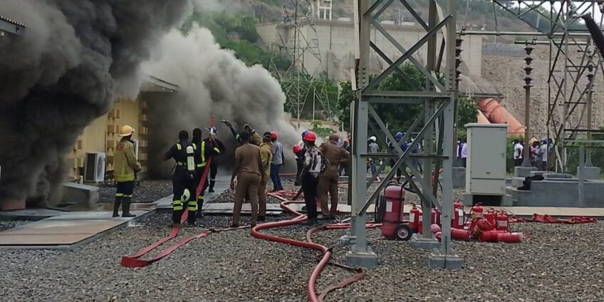 Akosombo Dam completely shut after GRIDCO Substation fire