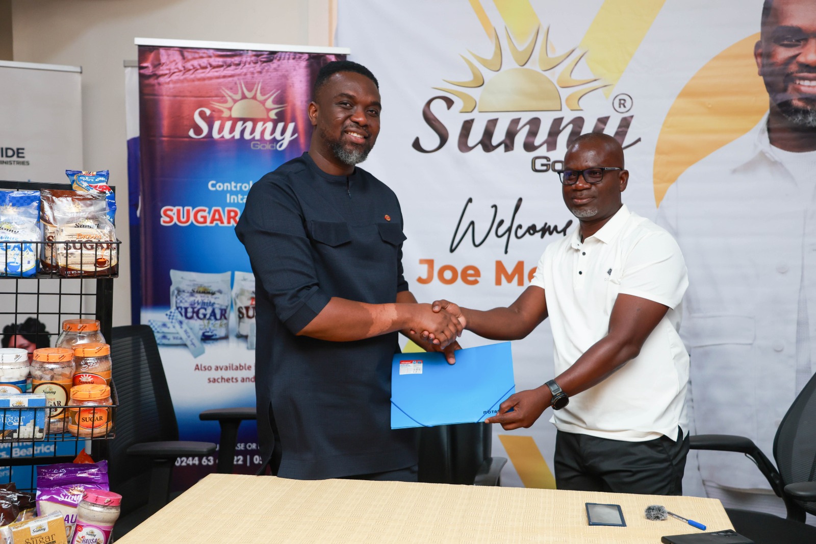 Joe Mettle unveiled as brand ambassador for Sunny Gold products