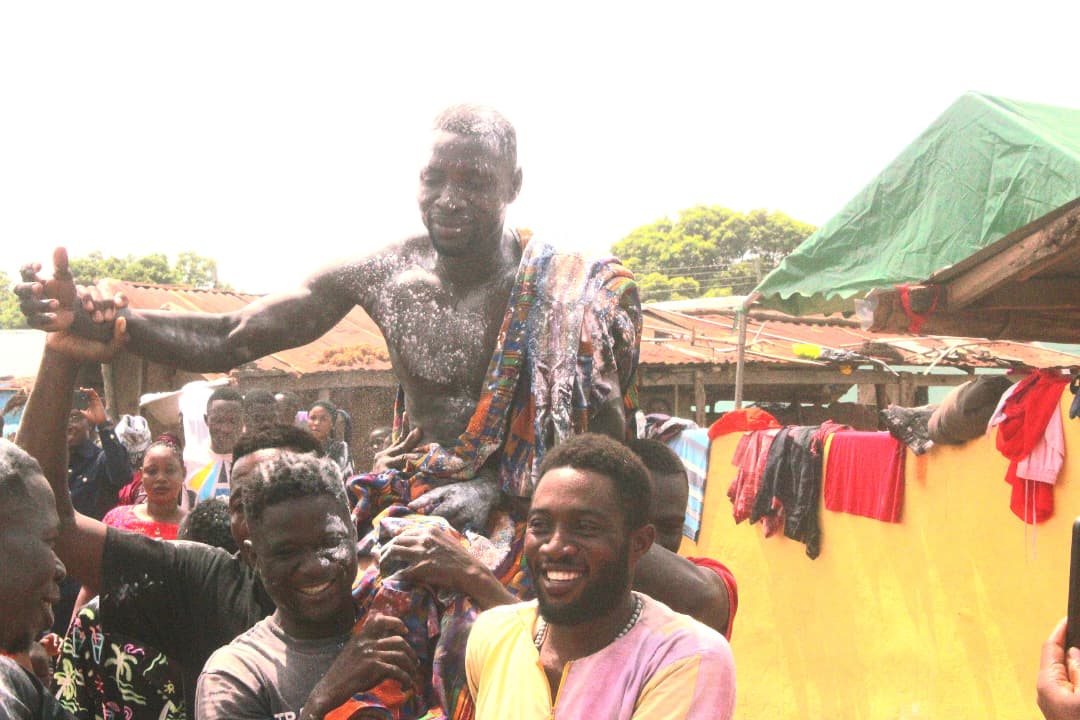 Jamboi installs a new Amankrado after years, charges him to promote peace and development