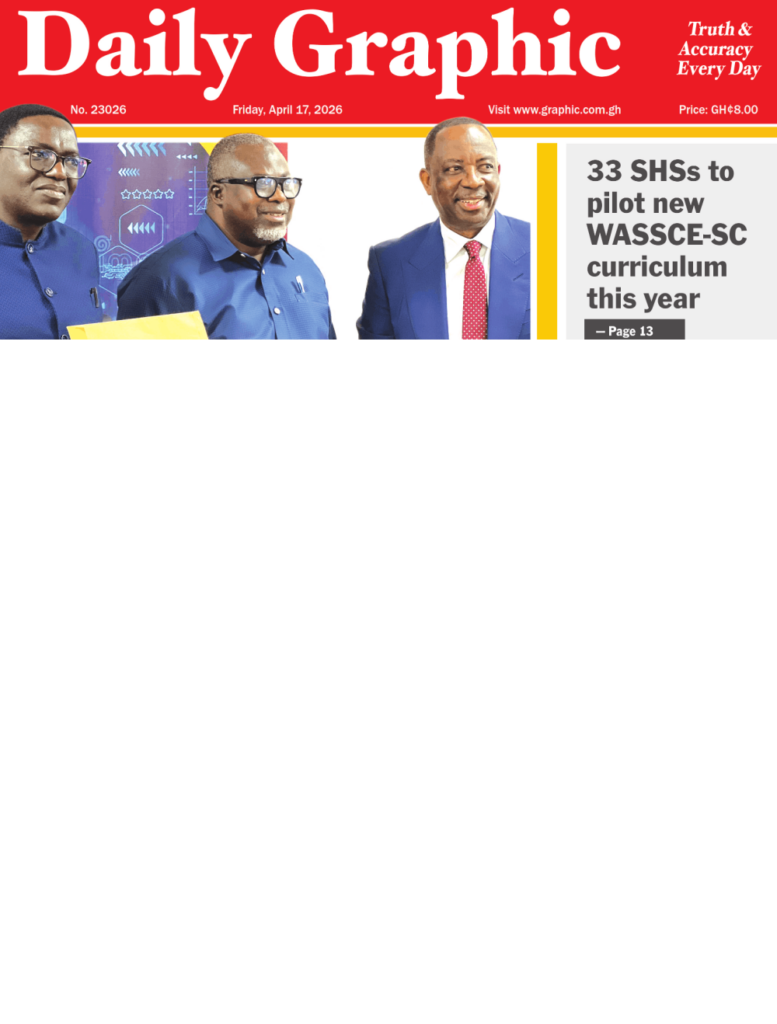 Newspaper headlines: Friday, April 17, 2026