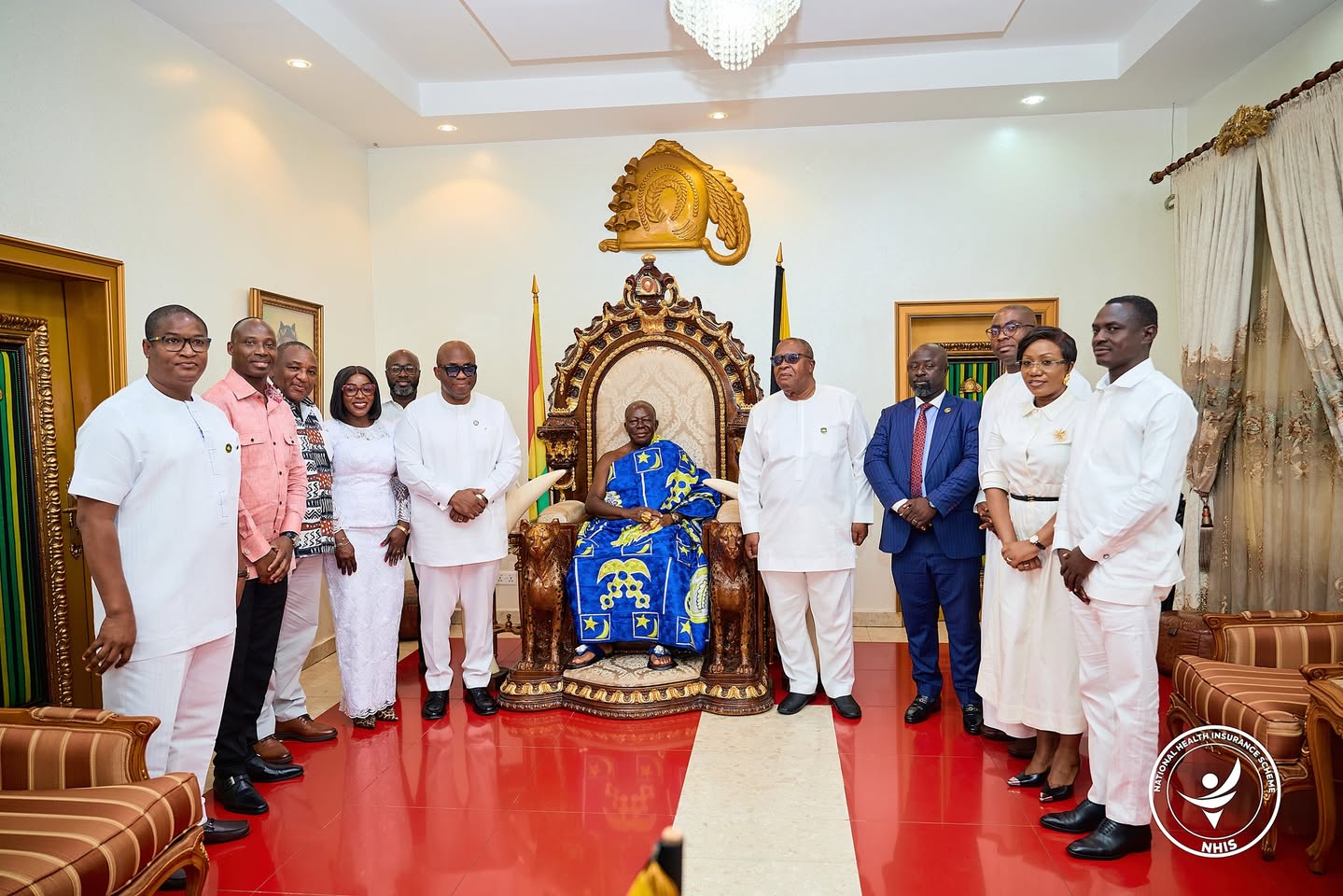 NHIA board pays courtesy call on Asantehene, launches free NHIS registration drive for “King’s Month”