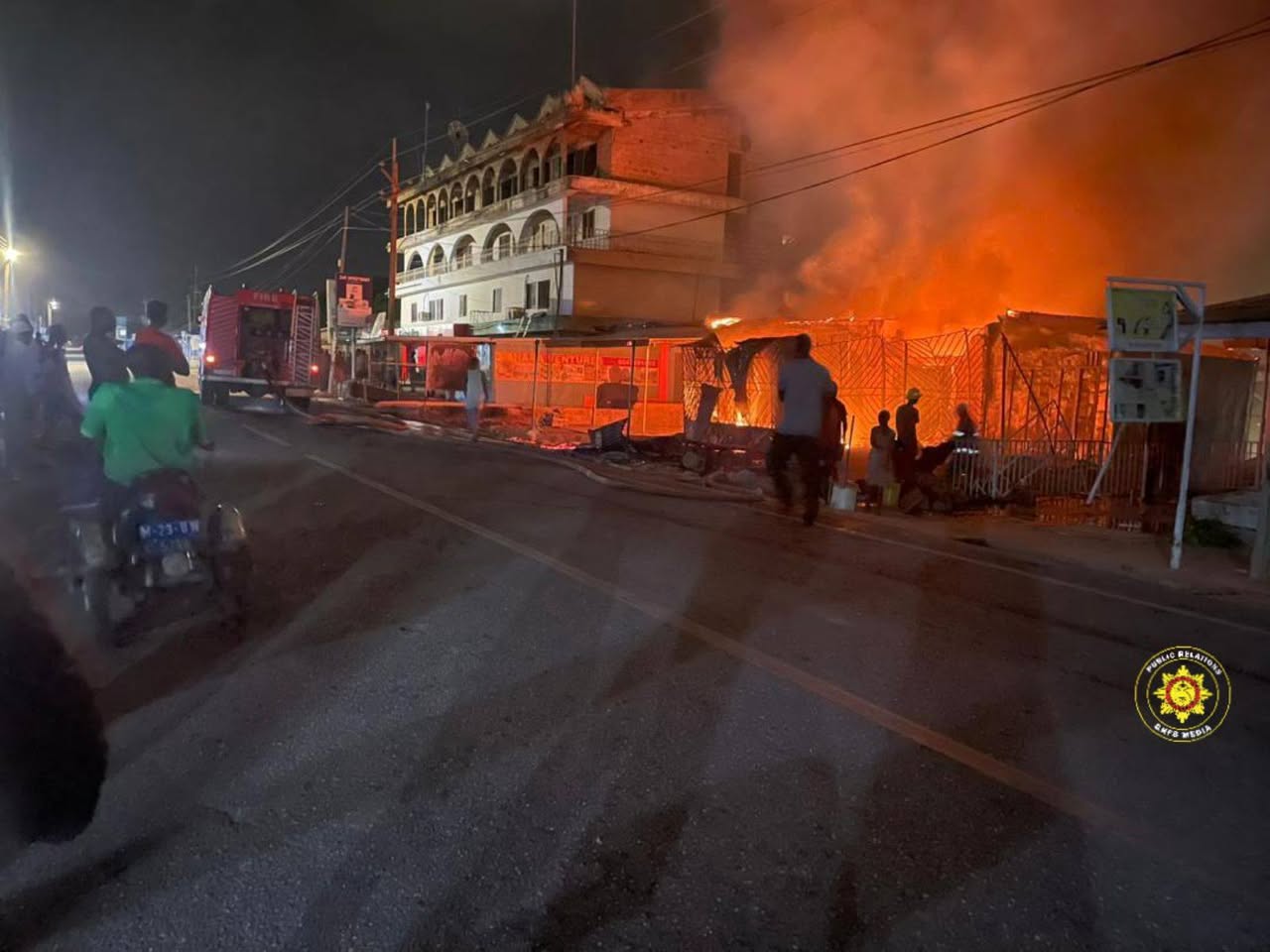 GNFS contains raging fire at Kabanye in Wa Municipality