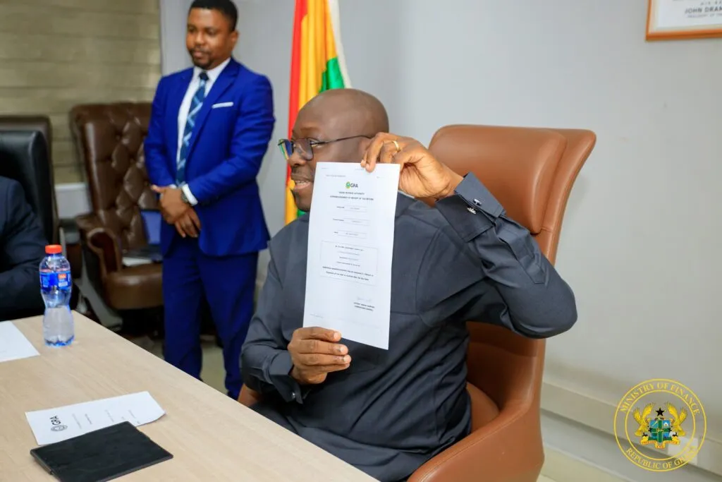 Ato Forson files tax returns, urges leadership by example