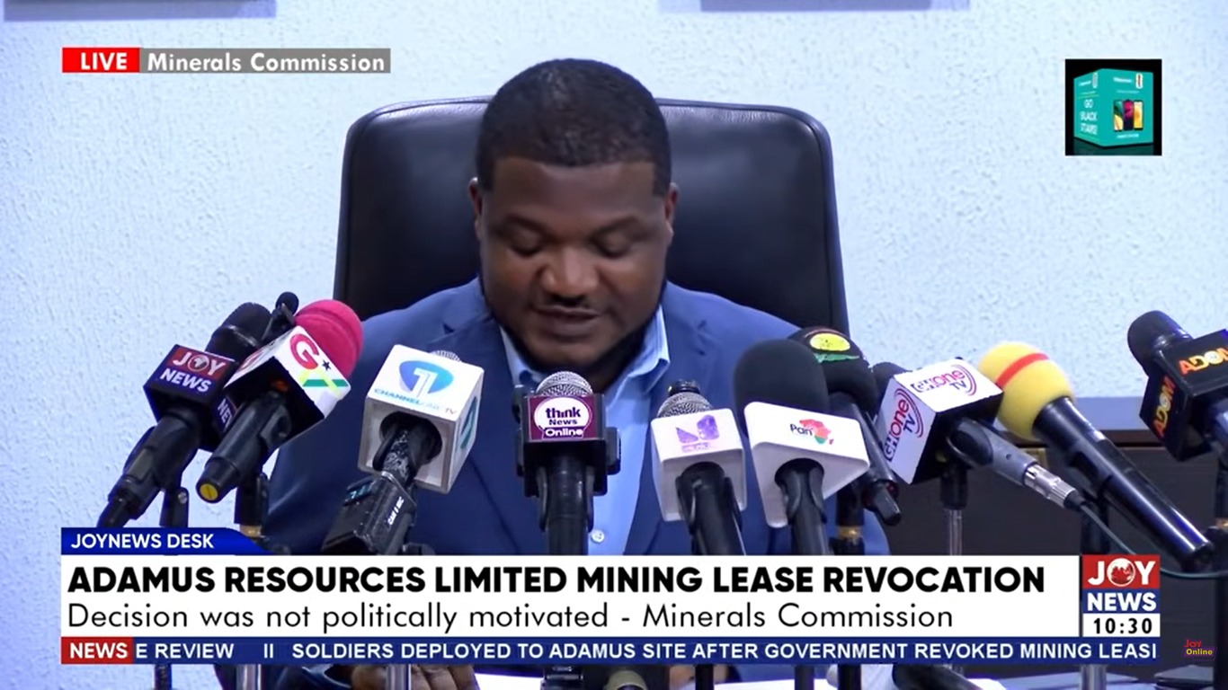 Minerals Commission defends Adamus lease revocation, cites illegal mining and regulatory breaches