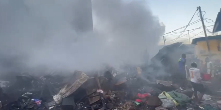 Fire ravages Berekum Cinema Hall, destroying property worth thousands of cedis