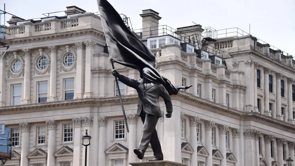 Banksy confirms he’s behind statue in central London