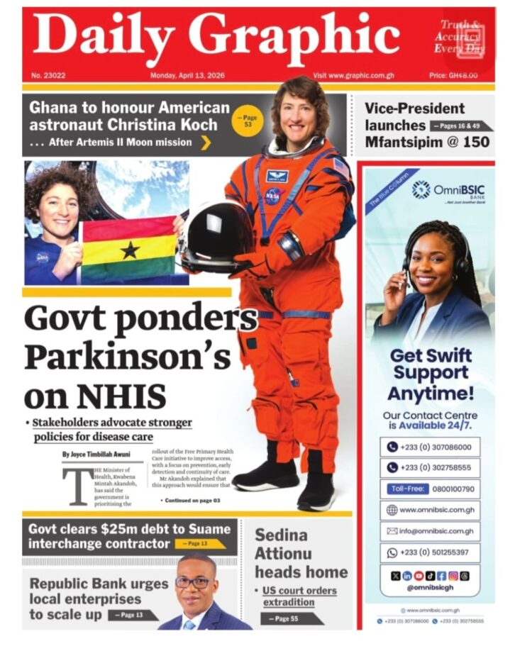 Today’s front pages: Monday, April 13, 2026