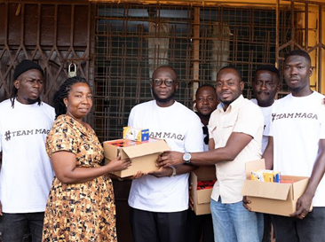 Philanthropist and NDC executive aspirant Tony Bonsu supports Madina BECE candidates