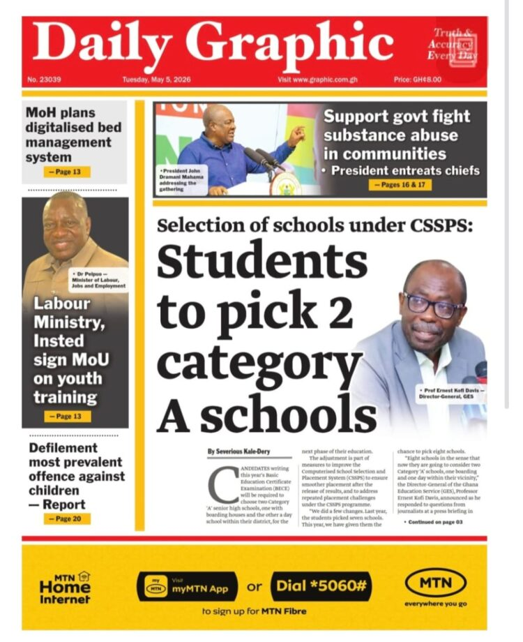 Today’s Front pages: Tuesday, May 5, 2026
